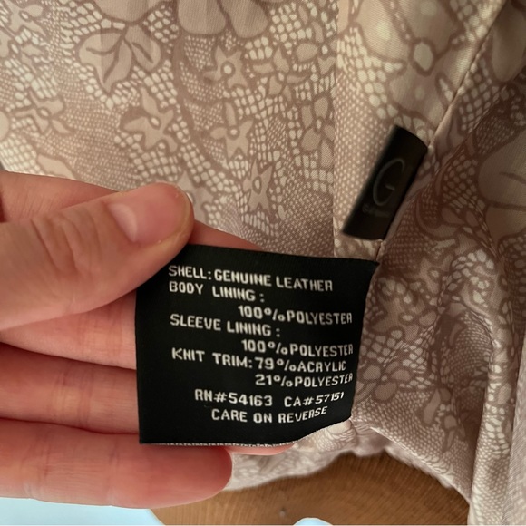 Black Rivet Leather Jacket Brown Size XS Zipper - Picture 4 of 6